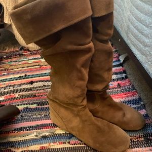 Brown Suede Boots